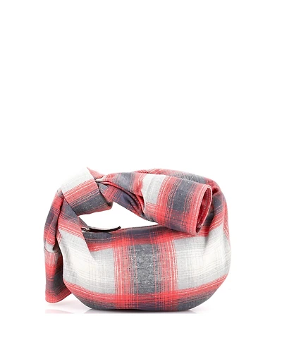 Pre-Owned Bottega Veneta Mini Bv Jodie Hobo Shirt Effect Printed Leather