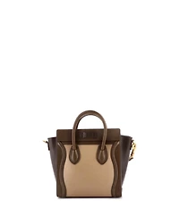 Pre-Owned Celine Nano Bicolor Luggage Bag Smooth Leather