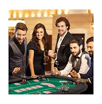 Hongge Foldable Poker Table with 8 Cup Holders