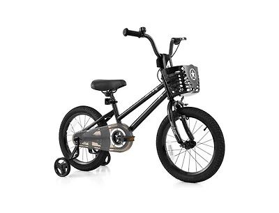 16 Inch Kids Bike with Basket and Training Wheels for Children Aged 4-7 Years Old