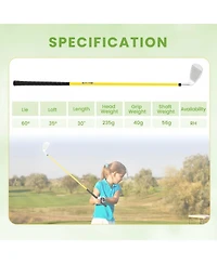 Hongge Individual Gold Club for Boys and Girls with Fiberglass Shaft and Headcover