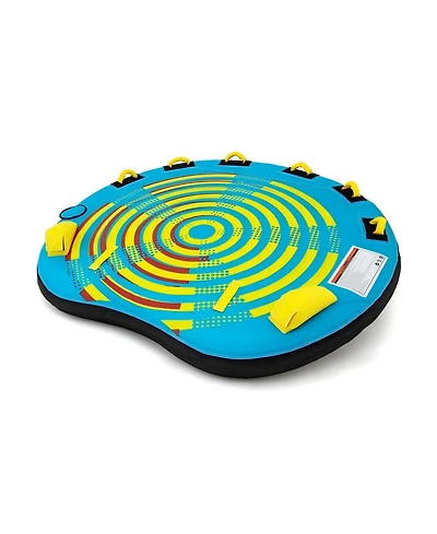 Hongge 3 Person Inflatable Boat Tube Towable Platform with Double Valves