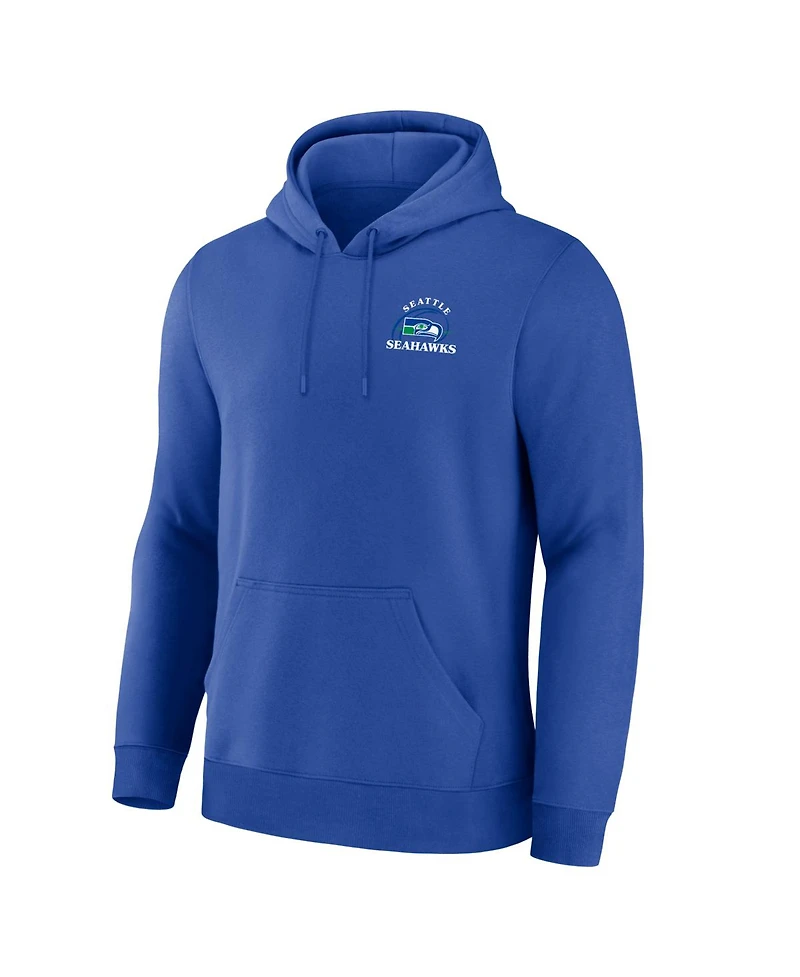 Fanatics Men's Royal Seattle Seahawks Classic Scribble Legacy Fleece Hoodie