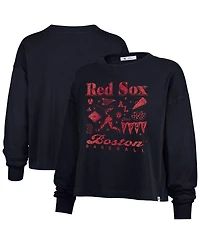 '47 Brand Women's Navy Boston Red Sox Team Collage Sydney Long Sleeve T-Shirt