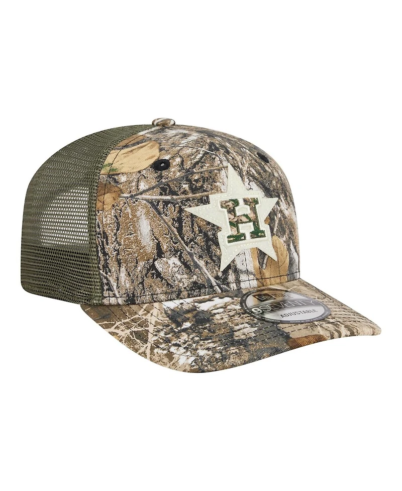 New Era Men's Camo Houston Astros Realtree 9SEVENTY Adjustable Hat