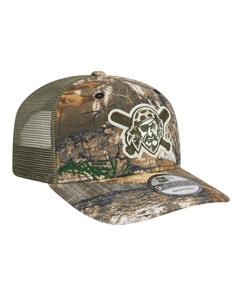 New Era Men's Camo Pittsburgh Pirates Realtree 9SEVENTY Adjustable Hat