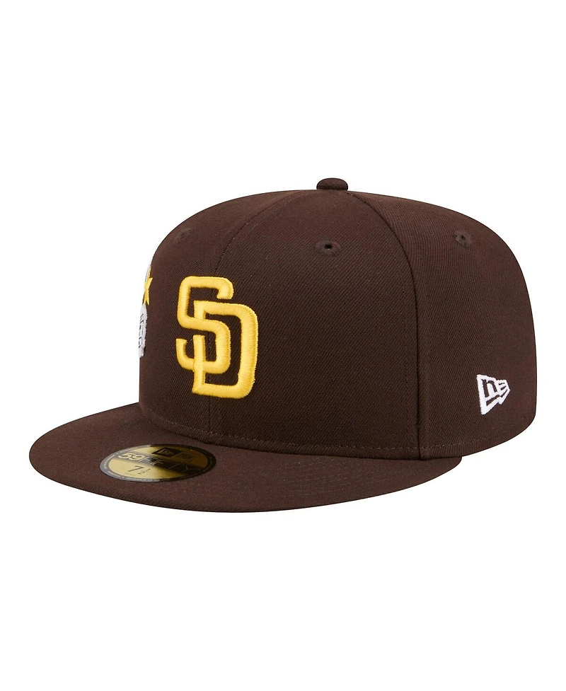 New Era Men's Brown San Diego Padres City Patch 59FIFTY Fitted Hat