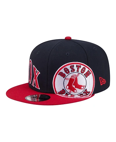 New Era Men's Navy/Red Boston Red Sox Stretched Two-Tone 9FIFTY Adjustable Hat
