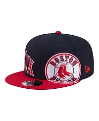New Era Men's Navy/Red Boston Red Sox Stretched Two-Tone 9FIFTY Adjustable Hat