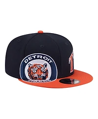 New Era Men's Navy/Orange Detroit Tigers Stretched Two-Tone 9FIFTY Adjustable Hat