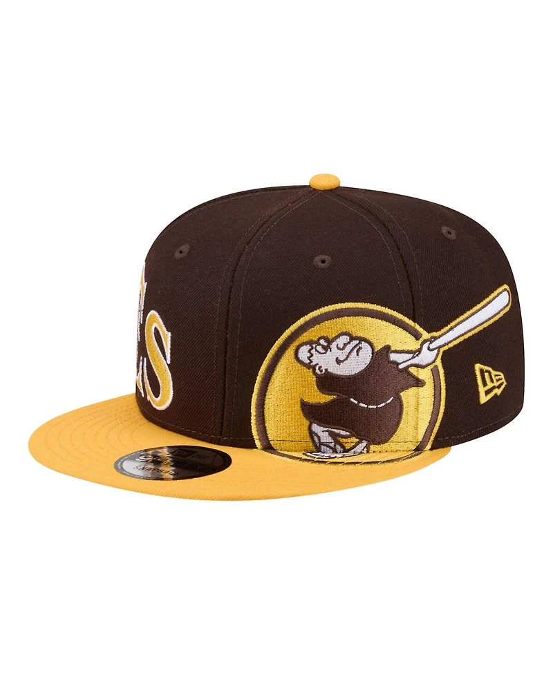 New Era Men's Brown/Gold San Diego Padres Stretched Two-Tone 9FIFTY Adjustable Hat