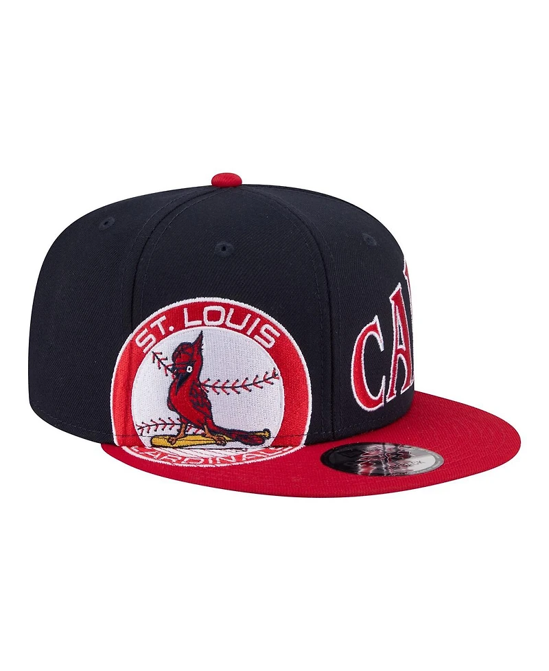 New Era Men's Navy/Red St. Louis Cardinals Stretched Two-Tone 9FIFTY Adjustable Hat