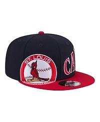 New Era Men's Navy/Red St. Louis Cardinals Stretched Two-Tone 9FIFTY Adjustable Hat