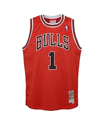 Mitchell & Ness Big Boys and Girls Derrick Rose Red Chicago Bulls 2008/09 Hardwood Classics Swingman Jersey