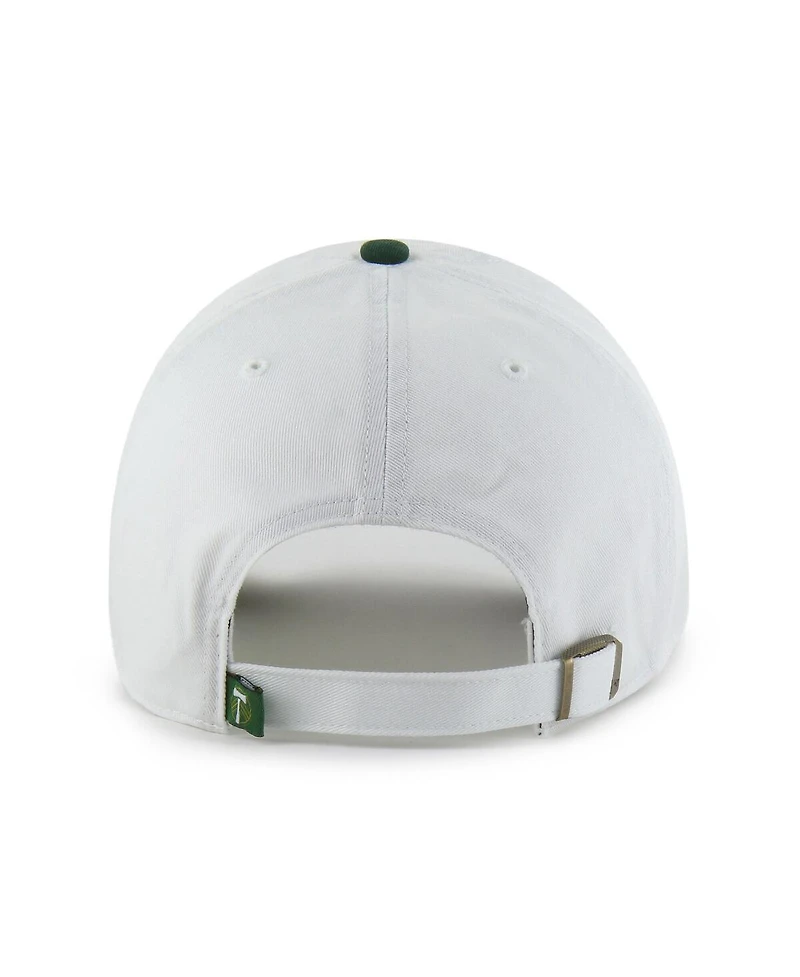 '47 Brand Men's White Portland Timbers Two-Tone Clean Up Adjustable Hat