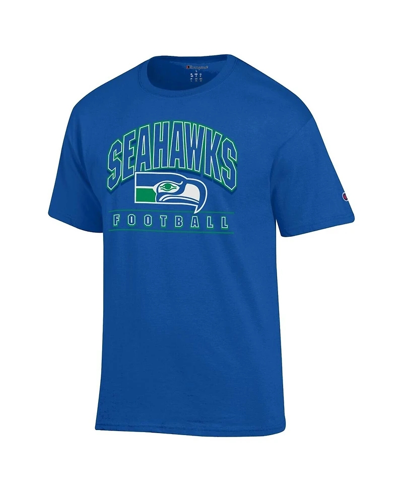 Champion Men's Royal Seattle Seahawks Jersey T-Shirt