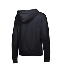 Champion Women's Black Los Angeles Dodgers Powerblend Fleece Full-Zip Hoodie