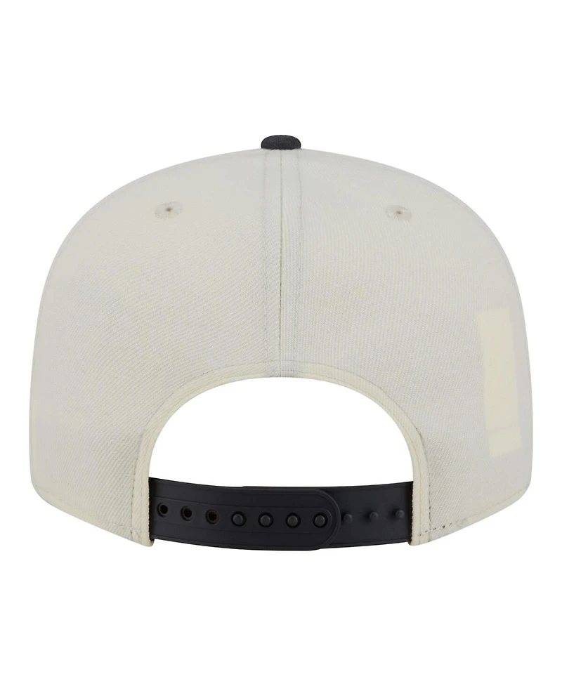 New Era Men's White/Charcoal Vegas Golden Knights Injection Localized Two-Tone 9FIFTY Snapback Hat