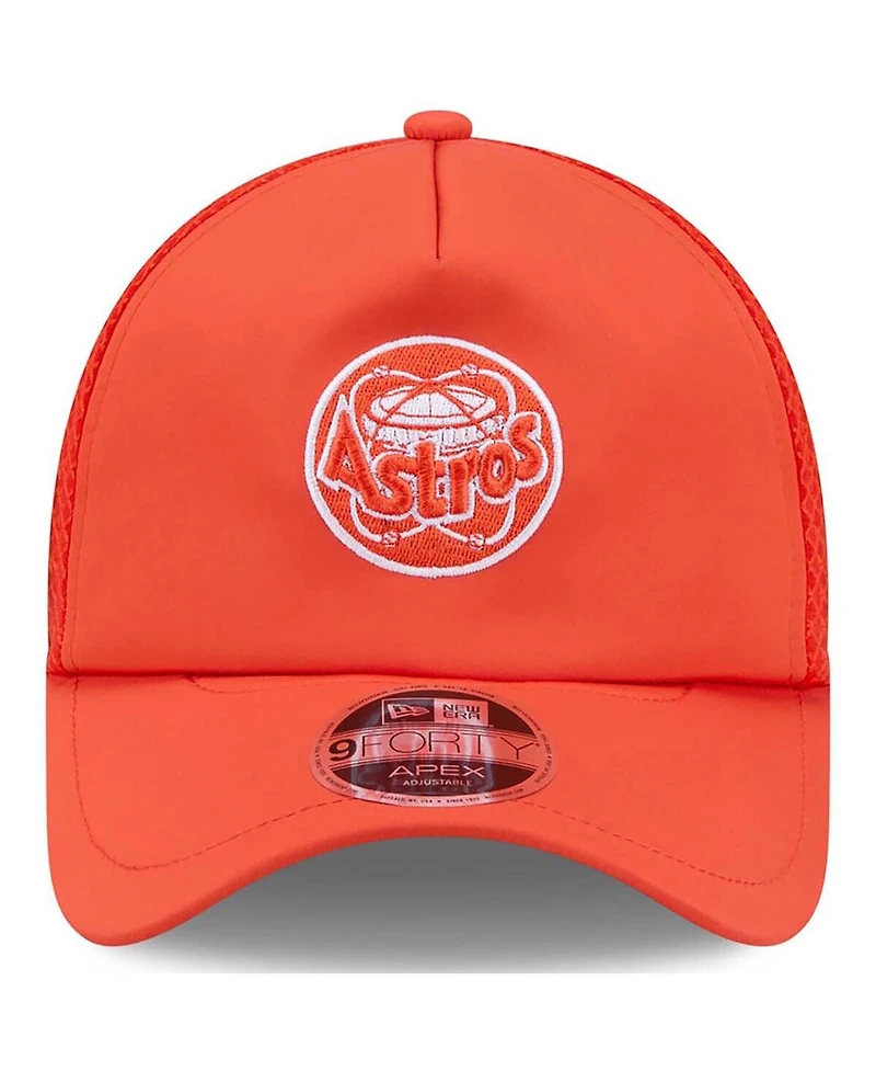 New Era Men's Orange Houston Astros 2026 Batting Practice Alternate Apex 9FORTY Adjustable Hat
