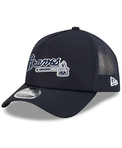New Era Men's Navy Atlanta Braves 2026 Batting Practice Alternate Apex 9FORTY Adjustable Hat