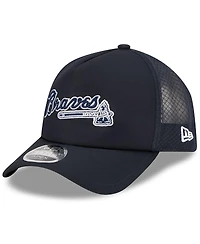 New Era Men's Navy Atlanta Braves 2026 Batting Practice Alternate Apex 9FORTY Adjustable Hat