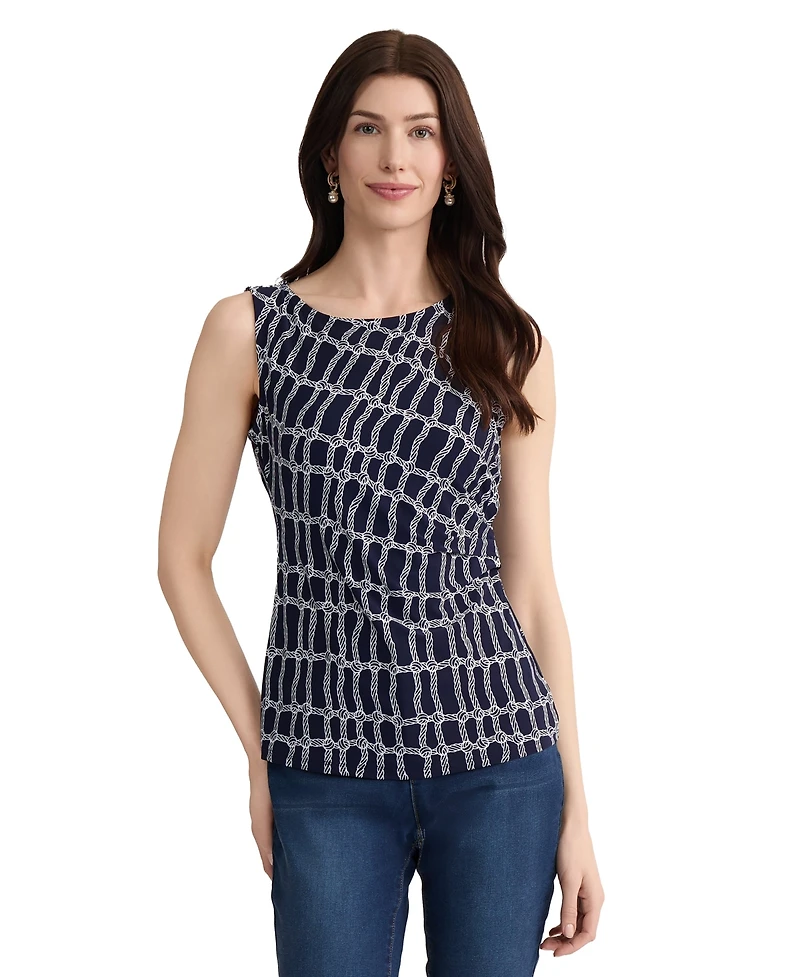 Jones New York Petite Sleeveless Crewneck Tank Top