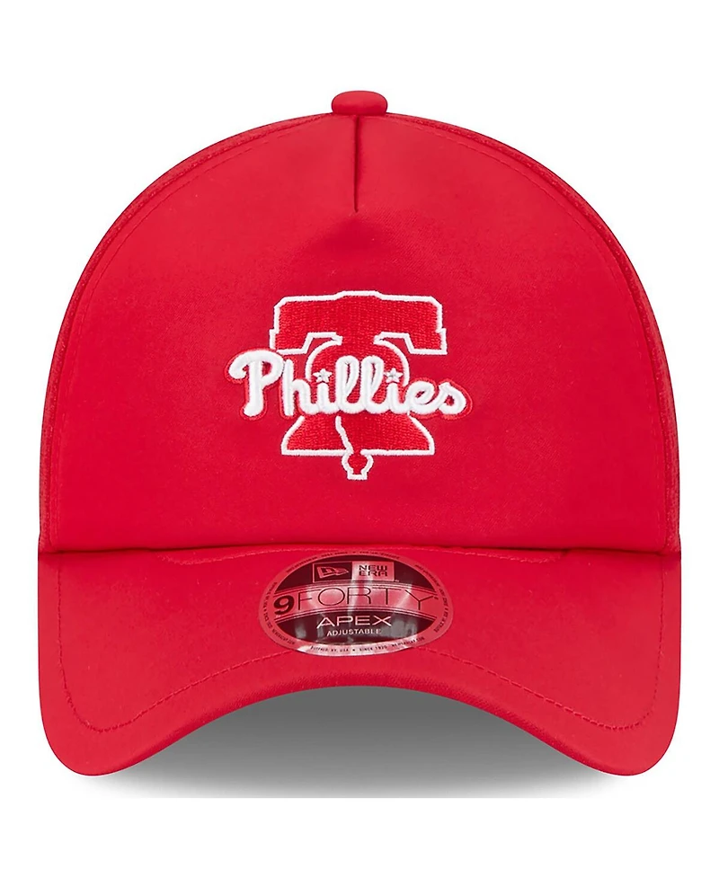 New Era Men's Red Philadelphia Phillies 2026 Batting Practice Alternate Apex 9FORTY Adjustable Hat