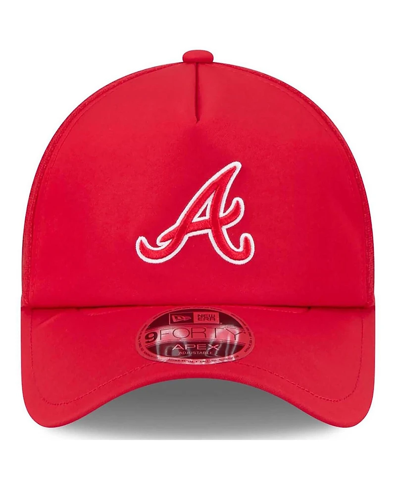 New Era Men's Atlanta Braves 2026 Batting Practice Apex 9FORTY Adjustable Trucker Hat
