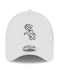 New Era Men's White Chicago White Sox 2026 Batting Practice Apex 9FORTY Adjustable Trucker Hat