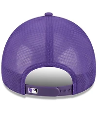 New Era Men's Colorado Rockies 2026 Batting Practice Apex 9FORTY Adjustable Trucker Hat