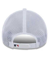 New Era Men's White Minnesota Twins 2026 Batting Practice Apex 9FORTY Adjustable Trucker Hat