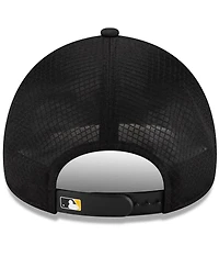 New Era Men's Black Pittsburgh Pirates 2026 Batting Practice Apex 9FORTY Adjustable Trucker Hat
