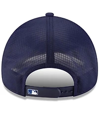 New Era Men's Navy Toronto Blue Jays 2026 Batting Practice Apex 9FORTY Adjustable Trucker Hat