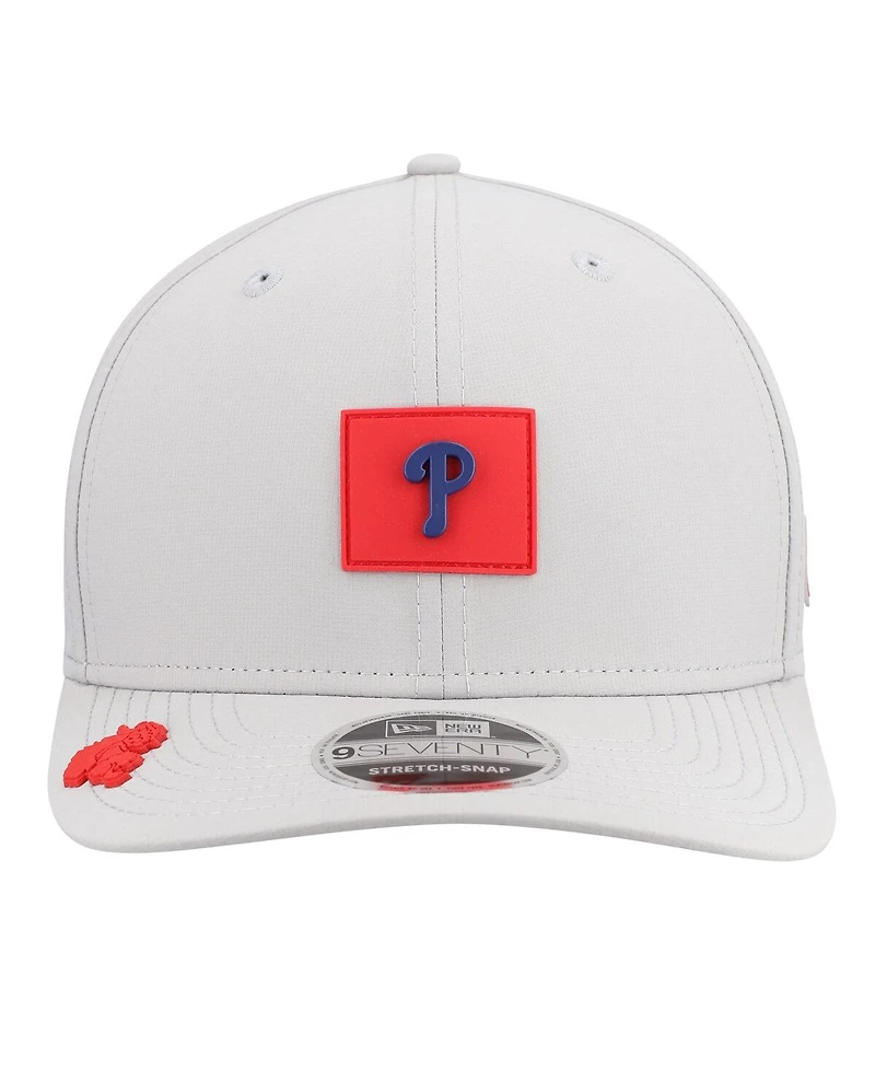 New Era Men's Gray Philadelphia Phillies 2026 Clubhouse 9SEVENTY Adjustable Hat