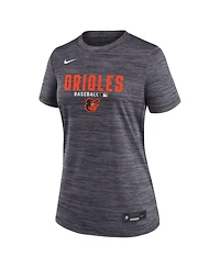 Nike Women's Black Baltimore Orioles Authentic Collection Velocity Dri-fit T-Shirt