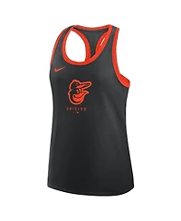 Nike Women's Black Baltimore Orioles Tri-Blend Dri-fit Racerback Tank Top