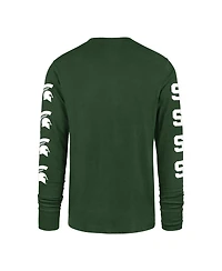 '47 Brand Men's Green Michigan State Spartans Go Big Long Sleeve T-Shirt