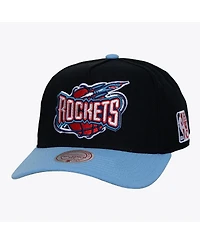 Mitchell & Ness Men's Black Houston Rockets Legendary Home Pro Pinch Snapback Hat