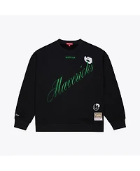Mitchell & Ness Women's Black Dallas Mavericks Hardwood Classics Script Lightweight Sweatshirt