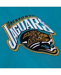 Mitchell & Ness Men's Teal Jacksonville Jaguars Coaches Full-Snap Hooded Windbreaker Jacket