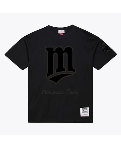 Mitchell & Ness Men's Black Minnesota Twins Cooperstown Collection Phantom T-Shirt