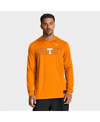 Nike Men's Tennessee Orange Volunteers Dugout Dri-fit Long Sleeve Hooded T-Shirt