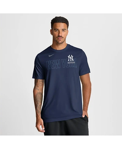 Nike Men's Navy New York Yankees Knockout Team Legend Dri-fit T-Shirt