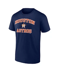 Logo Athletic Men's Navy Houston Astros Heart and Soul T-Shirt