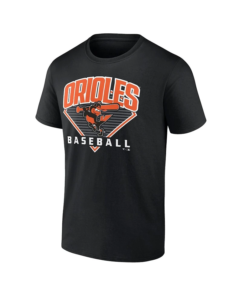 Fanatics Mto Label Men's Black Baltimore Orioles Baseball T-Shirt