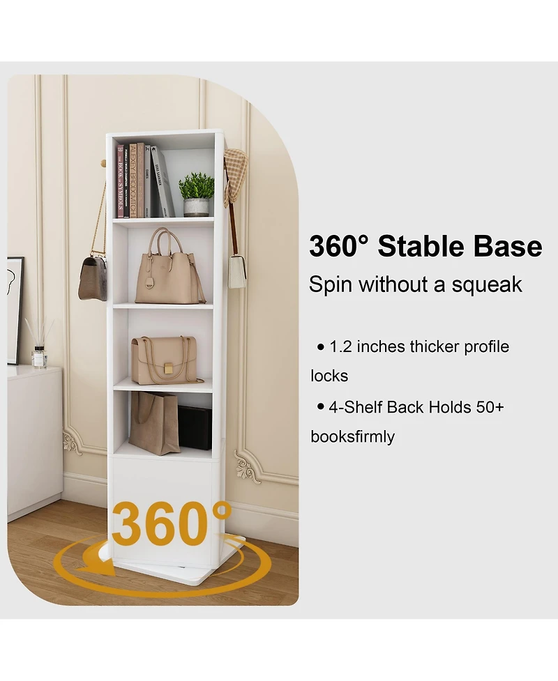 Rainsken 360° Rotating Jewelry Storage Cabinet