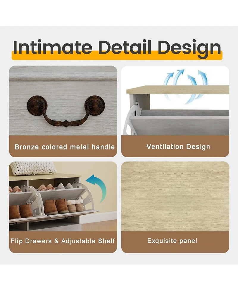 Rainsken Shoe Storage Bench