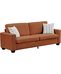 gaomon 84" Oversized Corduroy Loveseat, Modern Deep Seat 2-Seater Sofa with Wide Arms for Living Room