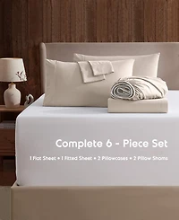 Nestl Extra Deep Pocket 6-Pc. Sheet Set