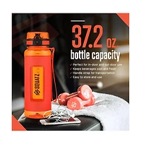 Squatz 1100ml Sports Water Bottle with Fruit Infuser Strainer